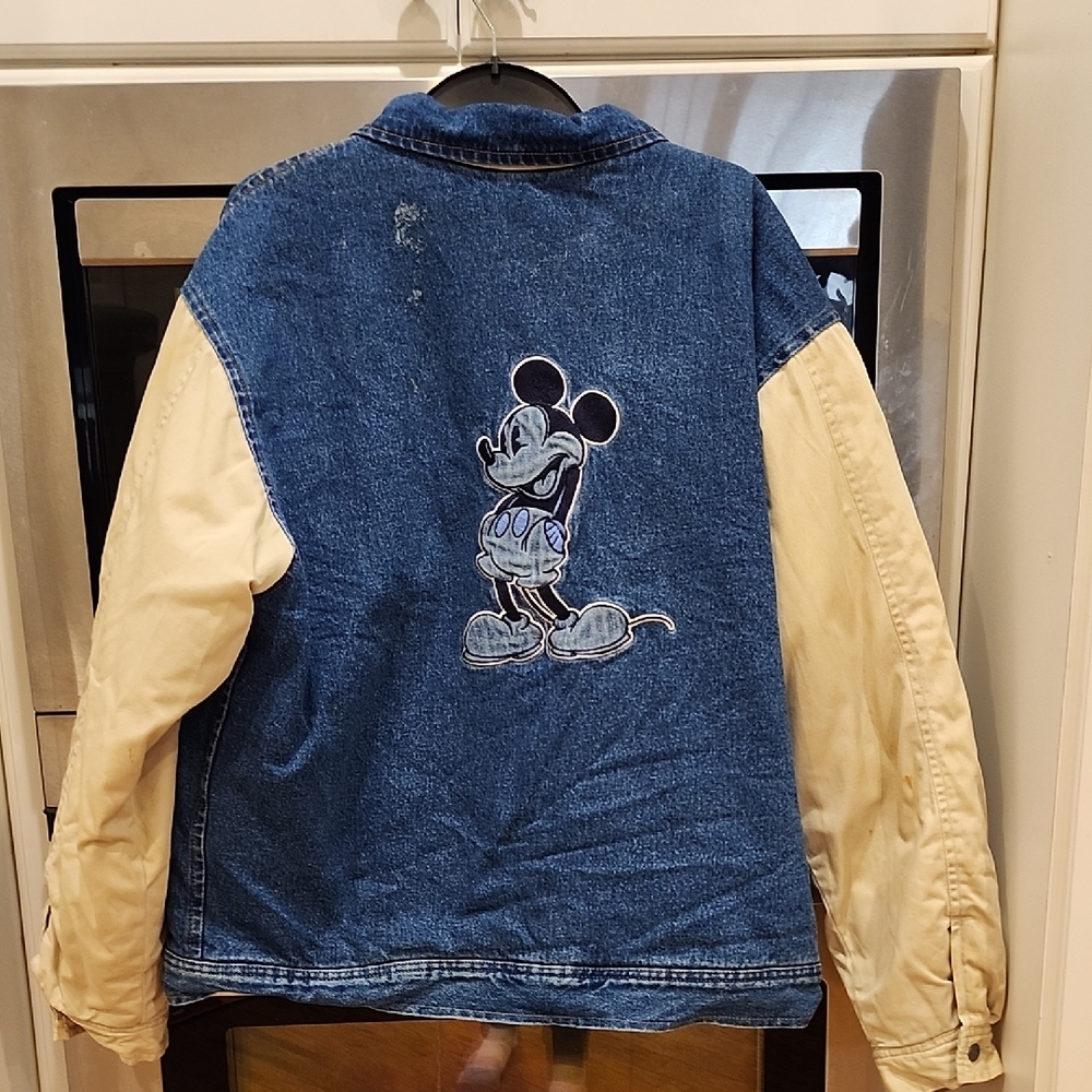 Disney Blue and Cream Mickey Mouse Jacket